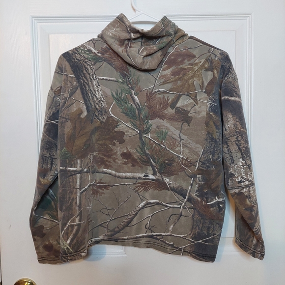 Realtree Brown Camo Hoodie Sweatshirt Pullover Country Hunting Outdoor Size L - Picture 2 of 8